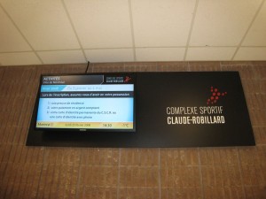 CSCR Install - Reception area screen