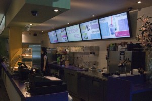 Five MenuView Digital Menu Boards at Vua Sandwich