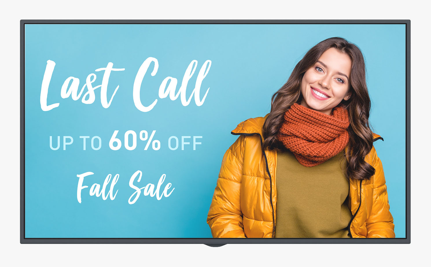 Last Call digital signage ad